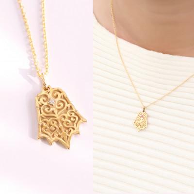 ふるさと納税 山梨県 【Do_goods】古墳時代の造形美 棘葉形杏葉 ダイヤモンド ネックレス 659-872-D |  | 02