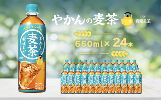 
[№5311-0339]やかん の 麦茶 from 爽健美茶 PET 650ml 24本 セット 広島 三原 コカ・コーラボトラーズ
