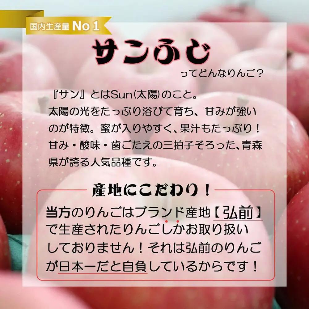 【26年12月下旬～発送】りんご サンふじ【贈答用】約10kg 内のし付き 青森県 弘前市