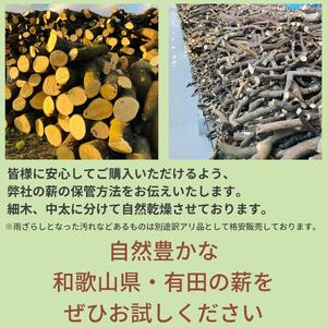 薪 キャンプ用 有田 雑木の薪10kg(細木のみ)
