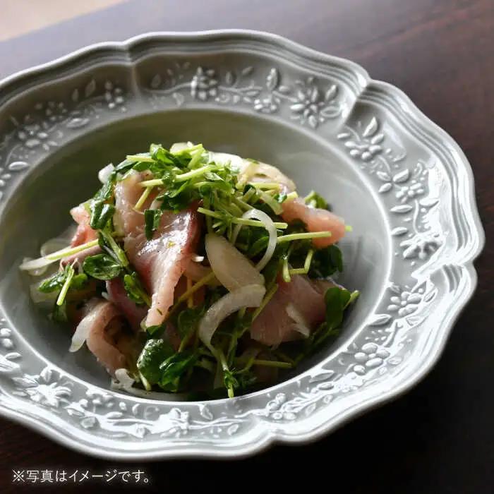 【波佐見焼】ombre de fleur ブーケボウル ロイヤルグレー 2枚セット 食器 皿【翔芳窯】[FE360]