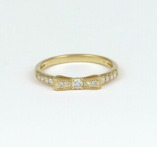 K18 ダイヤモンド リボン リング　GR10007