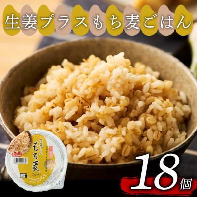 ふるさと納税 松原市 米匠庵 生姜プラスもち麦ごはん160g×18個 ご飯パック レンジで簡単 常温保存 大阪府松原市