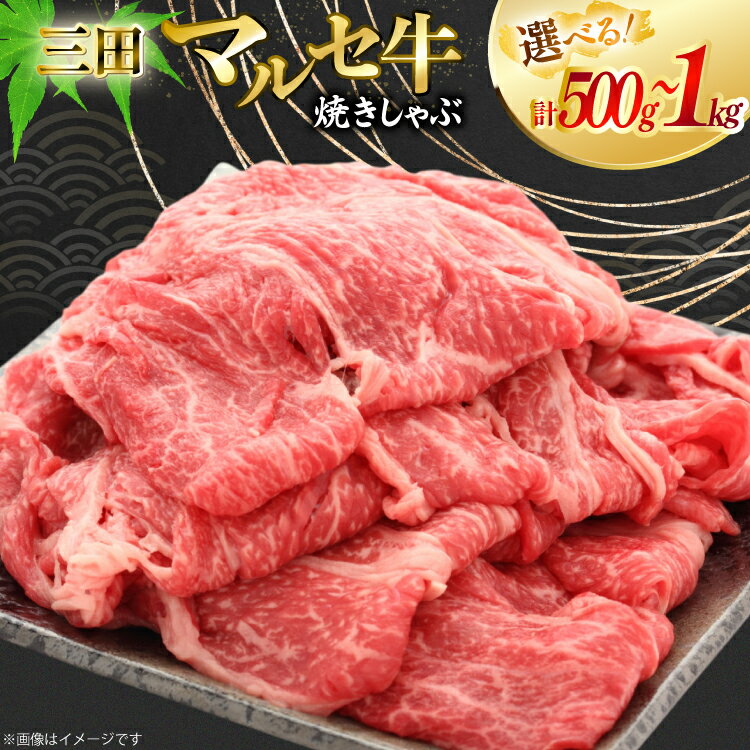 【ふるさと納税】 【ふるさと納税】三田 マルセ牛 焼しゃぶ 選べる内容量 500g / 1kg [勢戸 兵庫県 三田市 3d28bae610048] 牛肉 肉 焼きしゃぶ 三田牛 三田マルセ牛