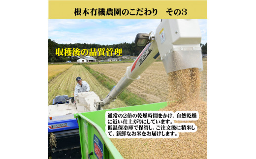 【令和6年産】南相馬・根本有機農園のJAS有機米コシヒカリ5kg（玄米）