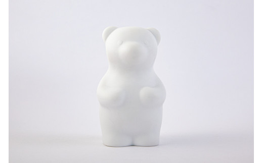 
有田焼　磁器製フィギュアmomocobear「sugarwhite」
