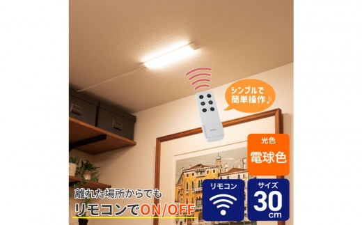 
                  ＬＥＤ多目的灯　リモコン３０ｃｍ　電球色ALT-3030RE(L)
                