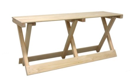 26-256．国産 四万十ひのき使用『ヒノキの折りたたみベンチ』