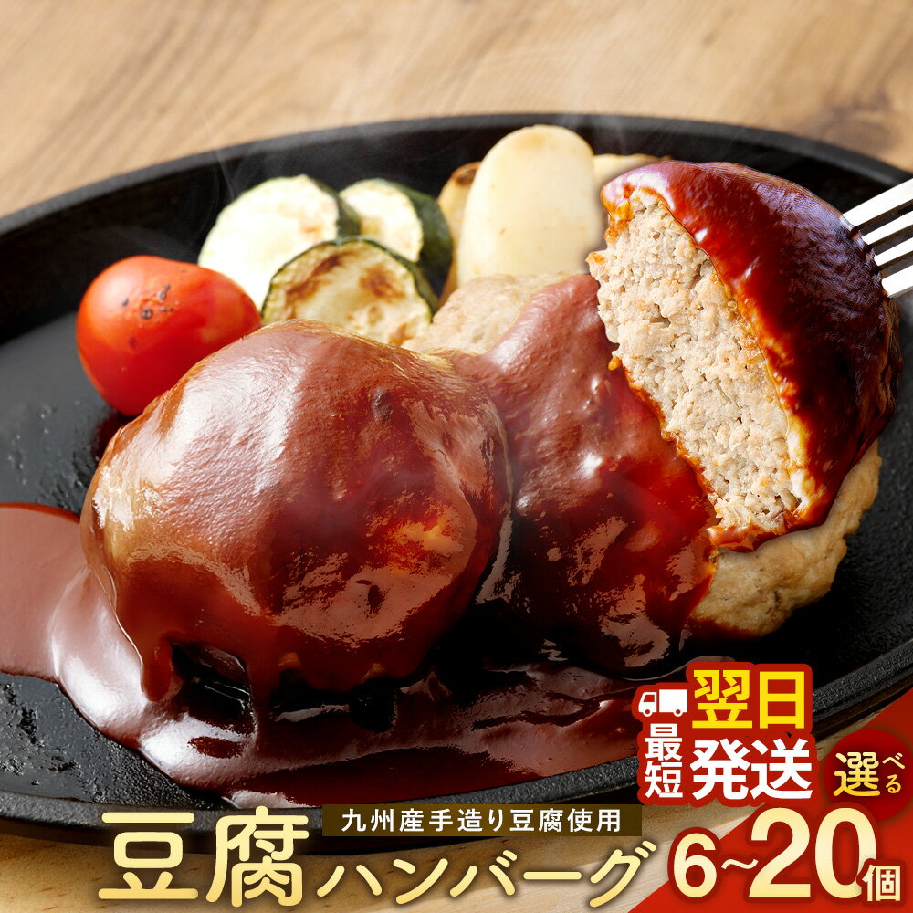 【ふるさと納税】豆腐ハンバーグセット 600g（100g×6個入）／1kg（100g×10個入）／ 1.5kg（100g×15個入）／2kg（100g×20個入） 豆腐ハンバーグ 冷凍 レンジ・湯煎で簡単 小分け 7,500円～17,000円 国産 選べる容量｜熊本県あさぎり町 送料無料