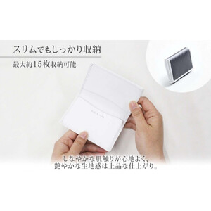 hide k 1896 ソフトカーボン カードケース  スリム タイプa【ホワイト】card case a 11cm×7cm×1cm メンズ 名刺入れ 名刺ケース めいし ビジネス カード入れ カウレ