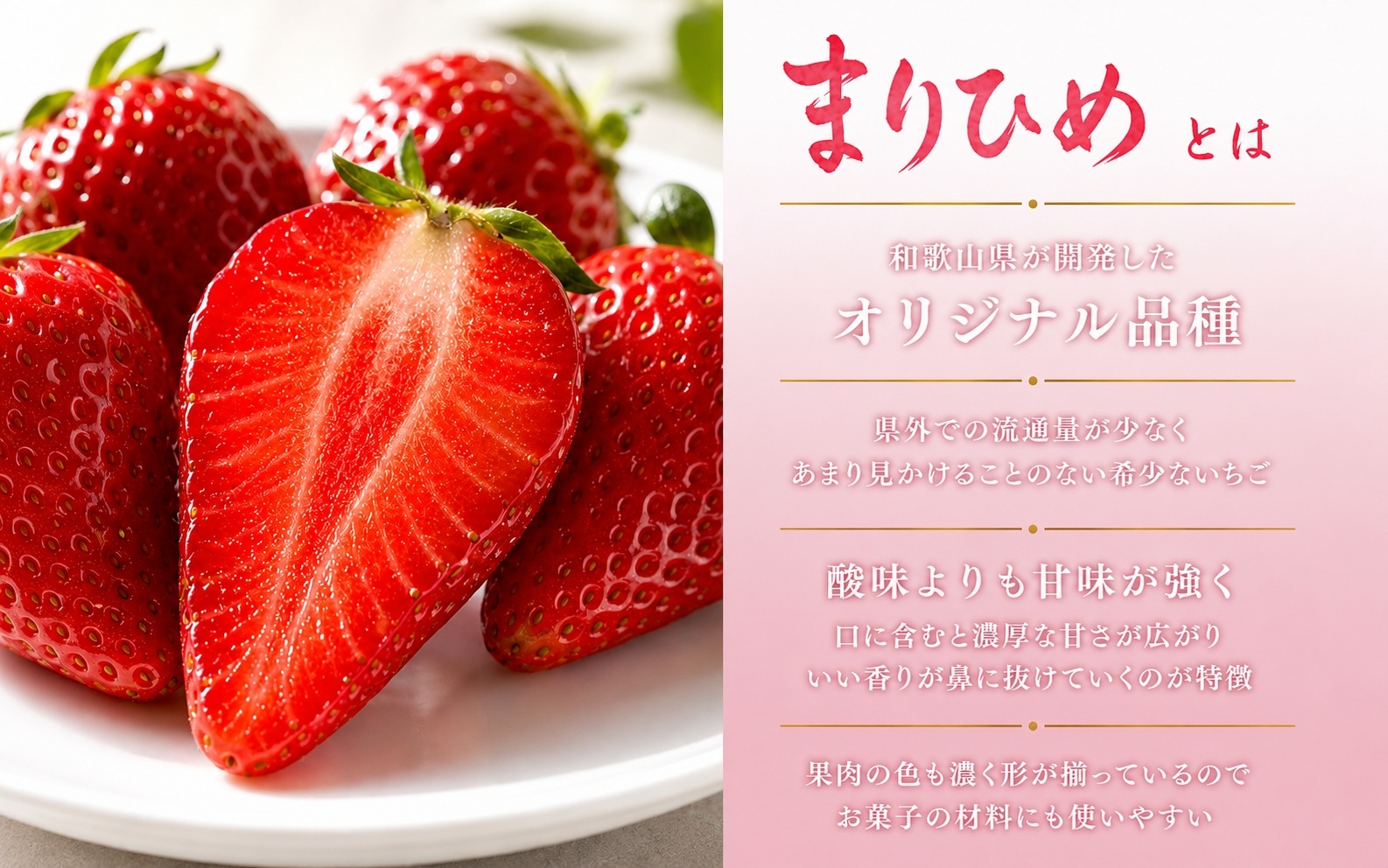  紀州 和歌山 ブランド いちご まりひめ 約250g×4P / 苺 果物 フルーツ 甘い ※2027年1月上旬頃〜３月上旬頃に順次発送予定（お届け日指定不可） ※離島への配送不可 【uot500-2