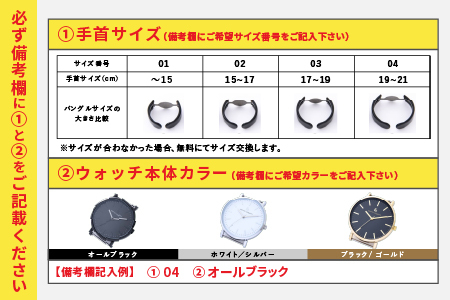 鯖江発！眼鏡職人が作った新感覚の腕時計 バングルウォッチ40　（バングル＋ウォッチ本体）ステンドブルー