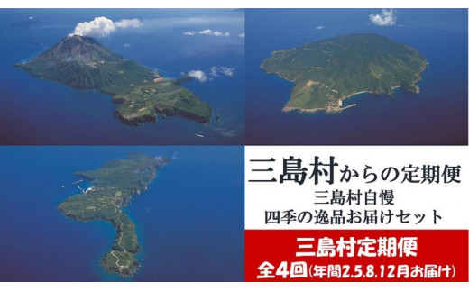 【ふるさと納税】【定期便/年4回お届け】三島村自慢四季の逸品お届けセット　