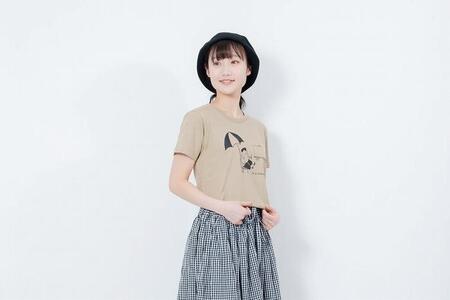 《0》【KEYMEMORY鎌倉】GrenouilleイラストTシャツ BEIGE