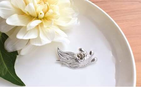 [高岡銅器]錫箸置き　長寿鶴亀