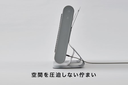 EE051_cado カドー電気ヒーター SOL002 クールグレー