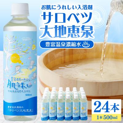 ふるさと納税 豊富町 豊富温泉 濃縮温泉水 サロベツ大地恵泉 (500ml×24本)