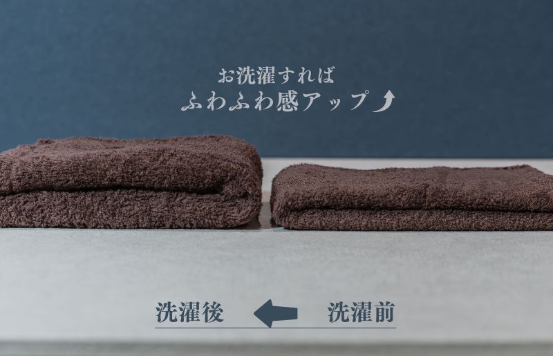 スーピマフェイスタオル 8枚（ブラウン）【国内製造 日本製 泉州タオル スーピマコットン 無地 吸水力 耐久性 大阪 泉佐野 大阪府 泉佐野市】