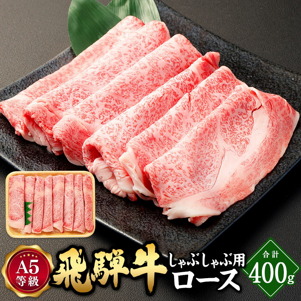 【ふるさと納税】【レビューキャンペーン対象商品】 飛騨牛 A5 等級 しゃぶしゃぶ 用（ ロース 400g）| 肉のかた山 岐阜県 国産 牛 肉 牛肉 ブランド牛 国産牛 和牛 黒毛和牛 しゃぶしゃぶ用 お祝い 牛ロース 肉ギフト ギフト A5等級 贈り物 岐阜 美濃加茂市 送料無料 M22S37