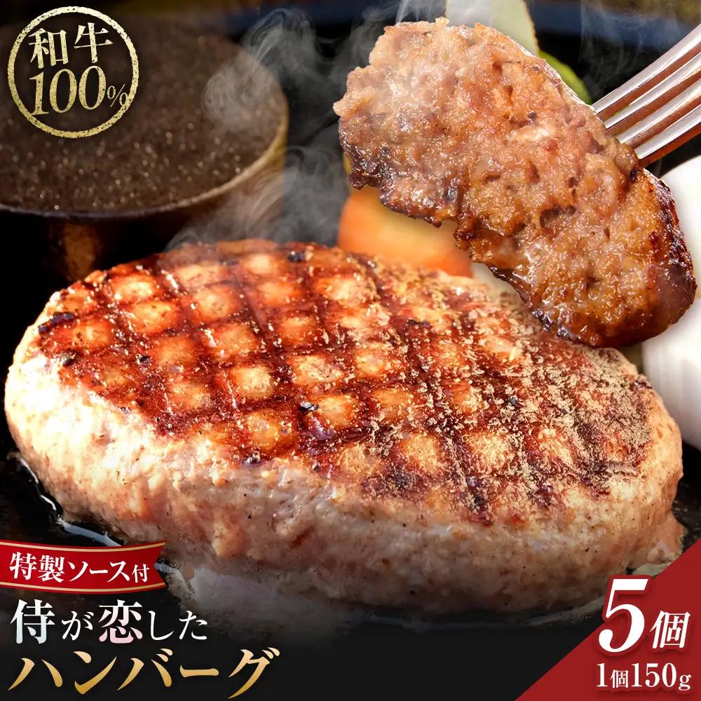 侍が恋したハンバーグ 計750g 150×5個 宿場町矢掛の侍イタリアン 岡山県 矢掛町