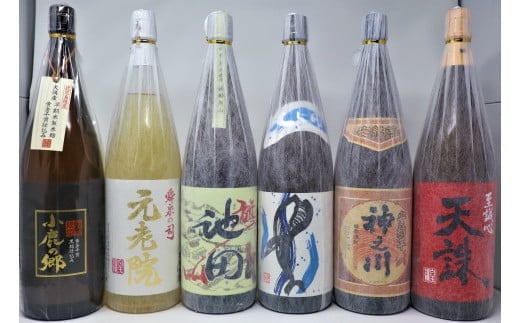 
No.5040-3【池田旗山】入り 焼酎6本セット J（一升瓶）
