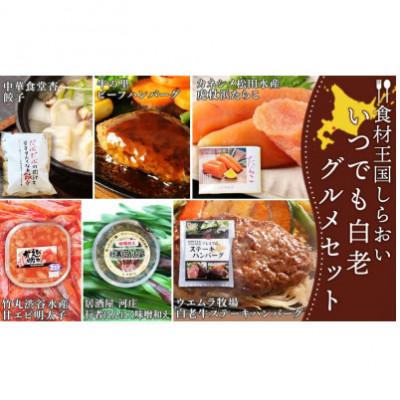 ふるさと納税 白老町 「食材王国しらおい」いつでも白老グルメセット6種類
