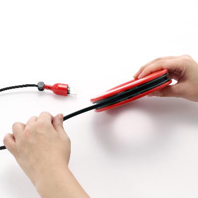 ふるさと納税 瑞穂市 PLUGO　プラゴ　ドーナツ型　家庭用コードリール　(ブラック)MOPL-BK　2個セット |  | 01