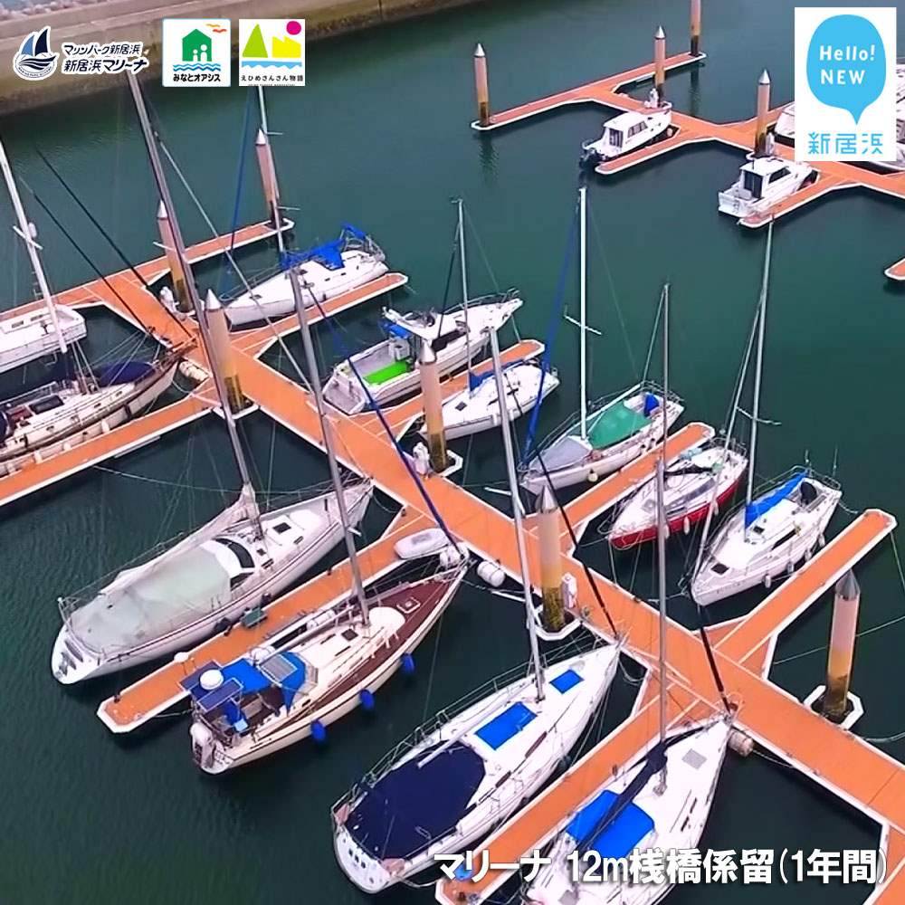 【ふるさと納税】 新居浜マリーナ 12m桟橋係留権 （一年間）