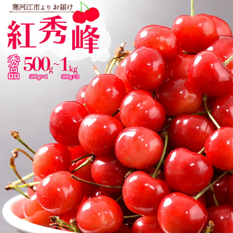【ふるさと納税】 《先行予約》 令和8年産 山形の さくらんぼ 選べる！ 500g / 1kg 「 紅秀峰 」 秀品 2L以上 山形県 2026年産 【2026年6月中旬頃〜7月上旬頃発送予定】 ※配送不可 沖縄・離島フルーツ 果物 くだもの サクランボ 農協 東北 山形 寒河江 JAさがえ西村山