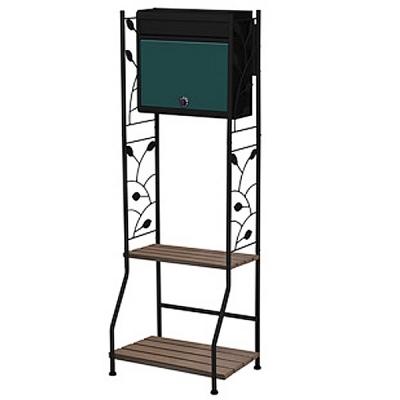 ふるさと納税 三条市 人工木ポストスタンドセット　マットブラックグリーン【039P005】