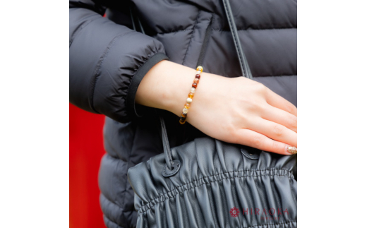 最強金運 集大成パワーストーンブレスレット(金運01)･6mm玉 (17.4cm)