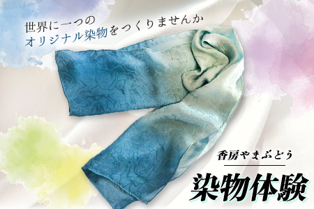 染物体験 香房やまぶどう《30日以内に出荷予定(土日祝除く)》熊本県 南阿蘇 体験 染物