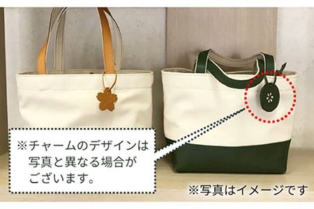 【丈夫で使い勝手◎】帆布と革のトートバッグ（グリーン）＜グッピーサウンド＞ [EBG005]