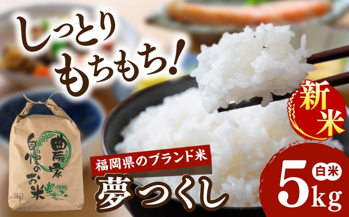 
                  【令和8年産】【新米予約受付】 夢つくし 白米 5kg 【2026年9月下旬以降順次発送】糸島市産 糸島市 / 糸島の恵み コメ こめ ご飯 [AGR023]
                