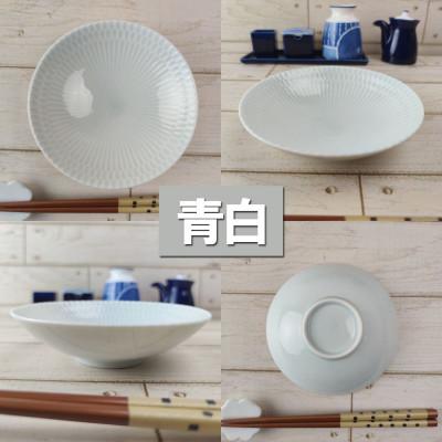 ふるさと納税 瑞浪市 【4枚SET】美濃焼 さざなみ 13取鉢 青白 14×4cm ボウル 小鉢 |  | 01
