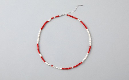 パールと珊瑚のネックレス