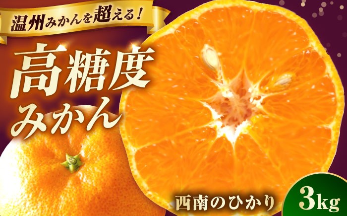 
                  【ご家庭用】 西南のひかり 約3kg 長与町/果豊園 [ECL010] 柑橘 果物 フルーツ みかん ミカン 長与町 長崎県 国産 九州 産地直送
                