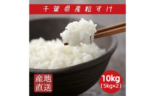 米【新品種・令和6年産】千葉県産 「 粒すけ 」 10kg （5kg×2袋） 匝瑳市産 お米 こめ コメ ごはん ご飯 お米 おこめ 精米 白米 千葉県