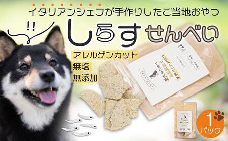 しらす せんべい ( 愛 犬  ワン 友 無添加 無塩 おやつ ) 1P ペット お試し用 REICAFE