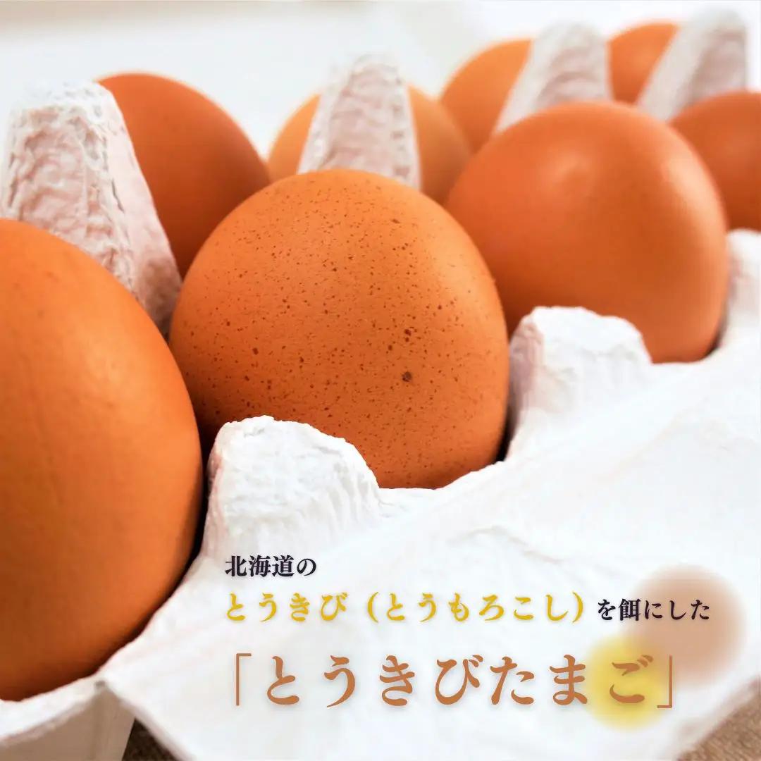北海道産たまごを食べ比べ「とうきびたまご３種」10個入×8パック 酒井農場