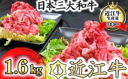 
            【PRキャンペーン対象】近江牛　切り落とし【1.6㎏（800ｇ×2パック）】【K036U】
          