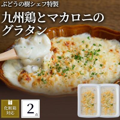 ふるさと納税 岡垣町 ぶどうの樹 九州鶏ときのこのマカロニグラタン2個セット