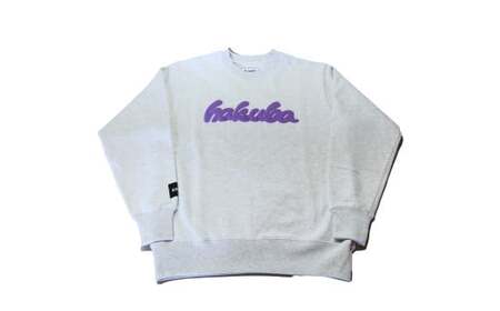 発泡プリントスウェット(ユニセックス) 　XL　アッシュ
