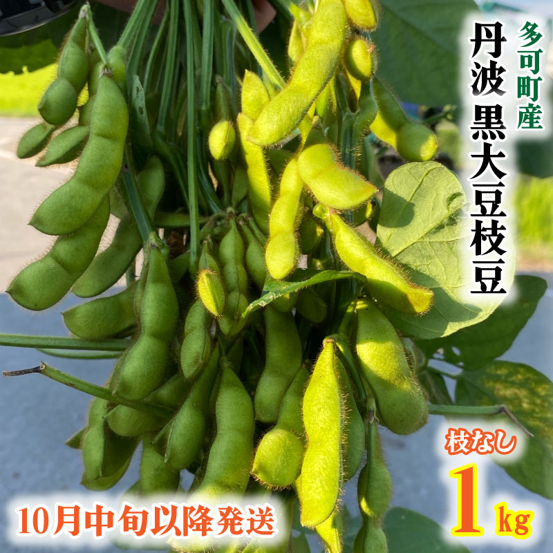 【ふるさと納税】旬の味！丹波黒枝豆（枝なし）1kg[912]