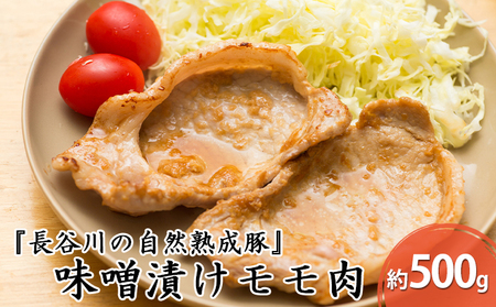 豚肉 味噌漬け もも肉 長谷川の自然熟成豚 豚肉【500g】