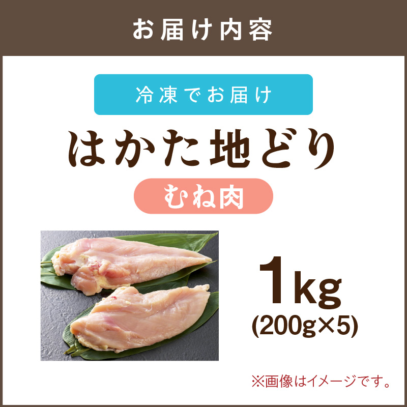 はかた地どり むね肉 1kg(200g×5)_イメージ5