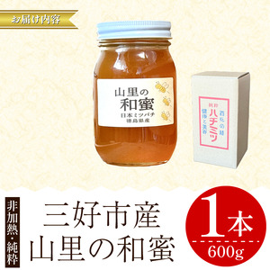 日本みつばち 蜂蜜600g はちみつ 山里の和蜜 【 はちみつ 】