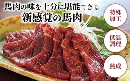 馬肉 赤身ブロック 700g [甘い馬刺し専用醤油付き] 加熱調理済みで安心安全！低温加熱で甘みと旨味がUP！【価格改定】X