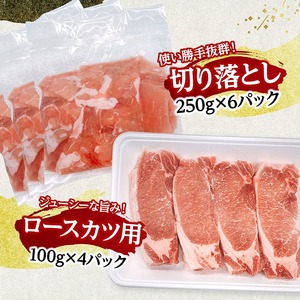 宮崎県産豚肉5種　3.2kg 【 豚肉 ぶた肉 肉 ロース バラ 切り落とし ミンチ 焼肉用 しゃぶしゃぶ 豚肉セット 】