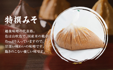 味噌 蔵元自慢の越後みそをどーんと3キロ (特撰みそ粒を3kg1袋) あおき味噌 みそ 味噌汁 調味料 送料無料